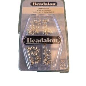 Beadalon Crimp Covers Variety Pack 80/Pkg-Silver-Plated Crafting Supplies Craft